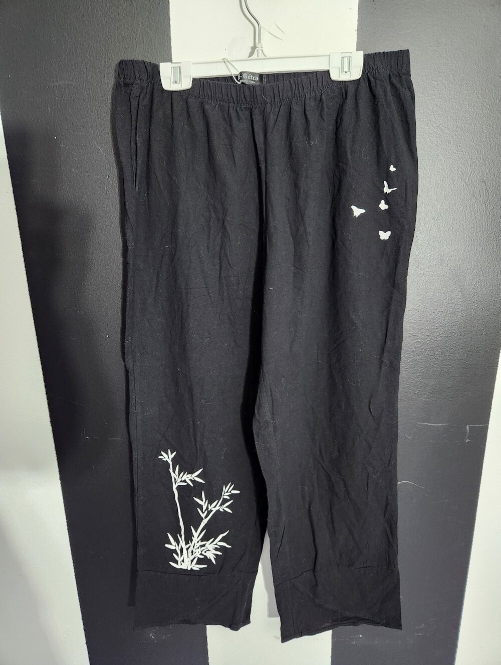 Linen Bamboo & Butterfly Pants